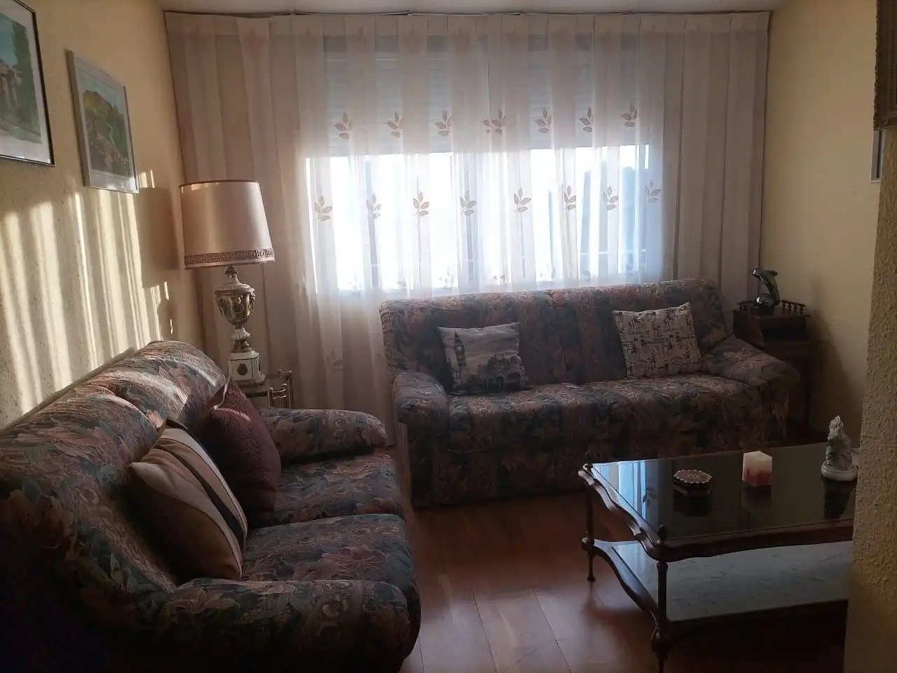 Wohnzimmer von Wohnung zur Miete in Zaragoza mit Heizung, Möbliert und Ofen
