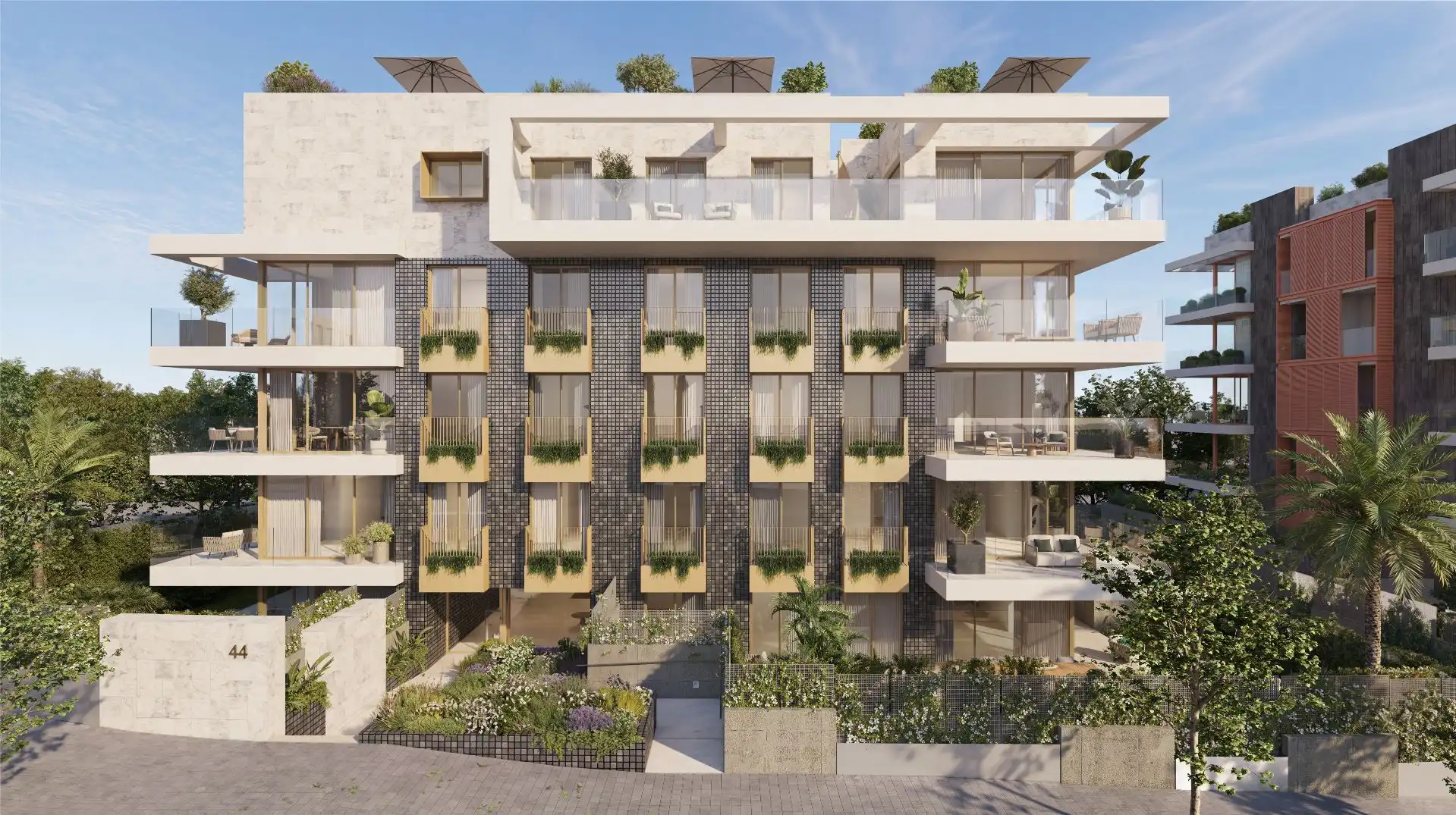 Vista exterior de Apartament en venda en  Palma de Mallorca amb Aire condicionat, Calefacció i Jardí privat