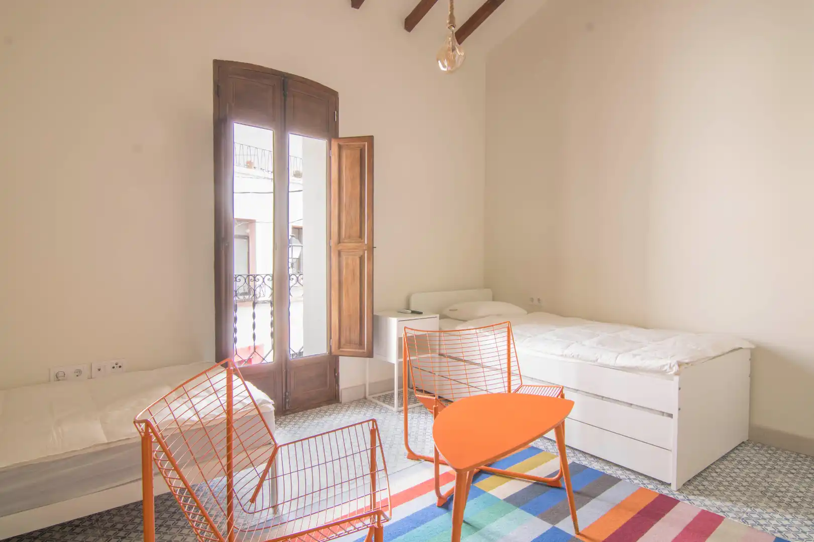 Schlafzimmer von Einfamilien-Reihenhaus zum Verkauf in Calpe / Calp mit Klimaanlage, Terrasse und Abstellraum