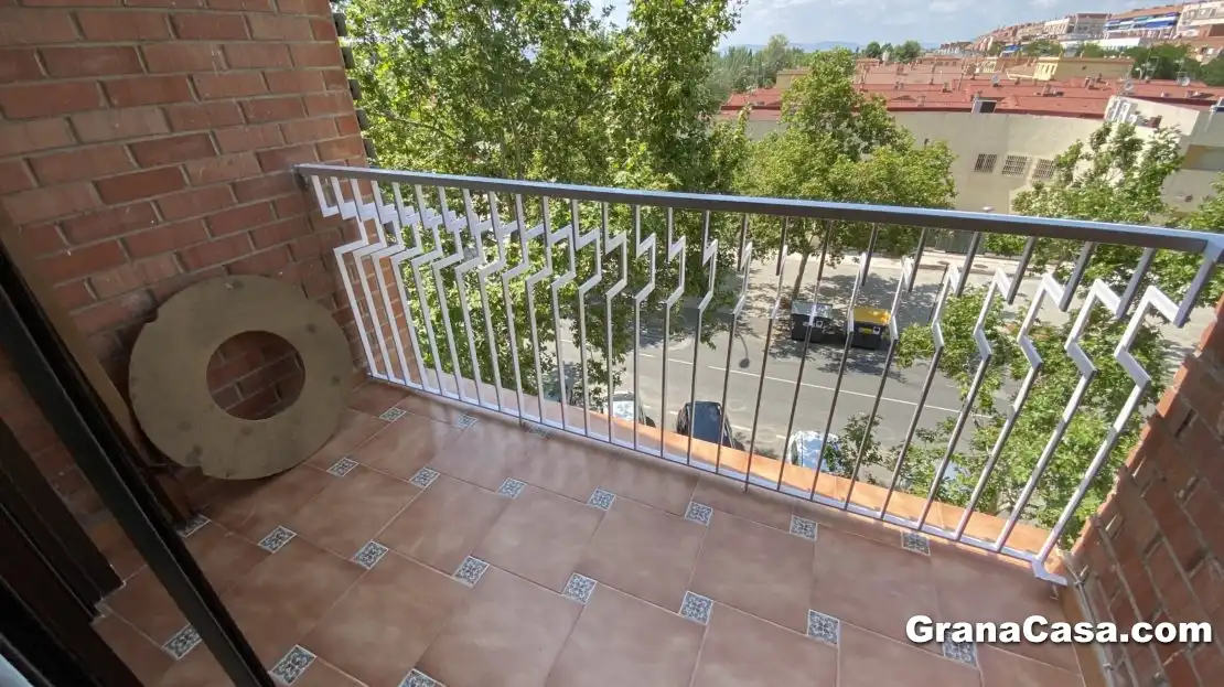 Balcony of Flat for rent in Granada  with Heating, Terrace and Furnished