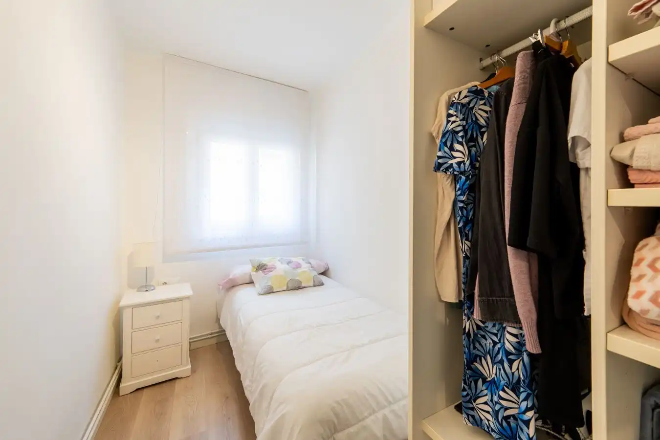 Schlafzimmer von Wohnung zum Verkauf in Barcelona mit Klimaanlage, Heizung und Möbliert