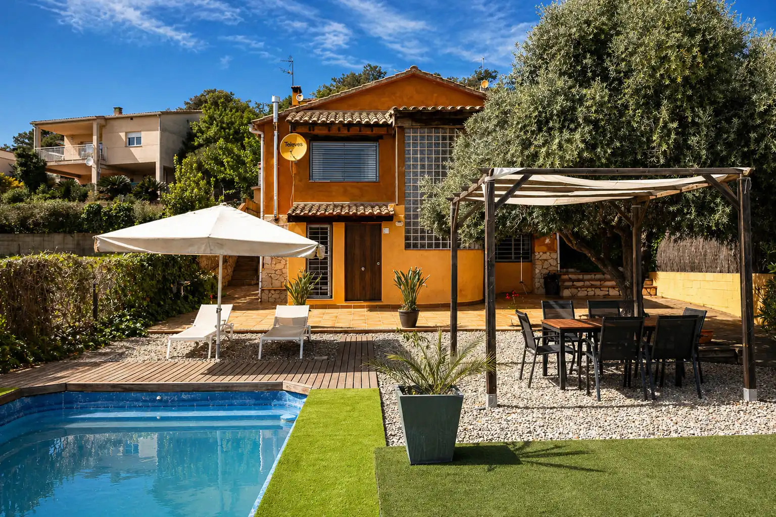 Jardí de Casa o xalet en venda en Tordera amb Aire condicionat, Calefacció i Jardí privat