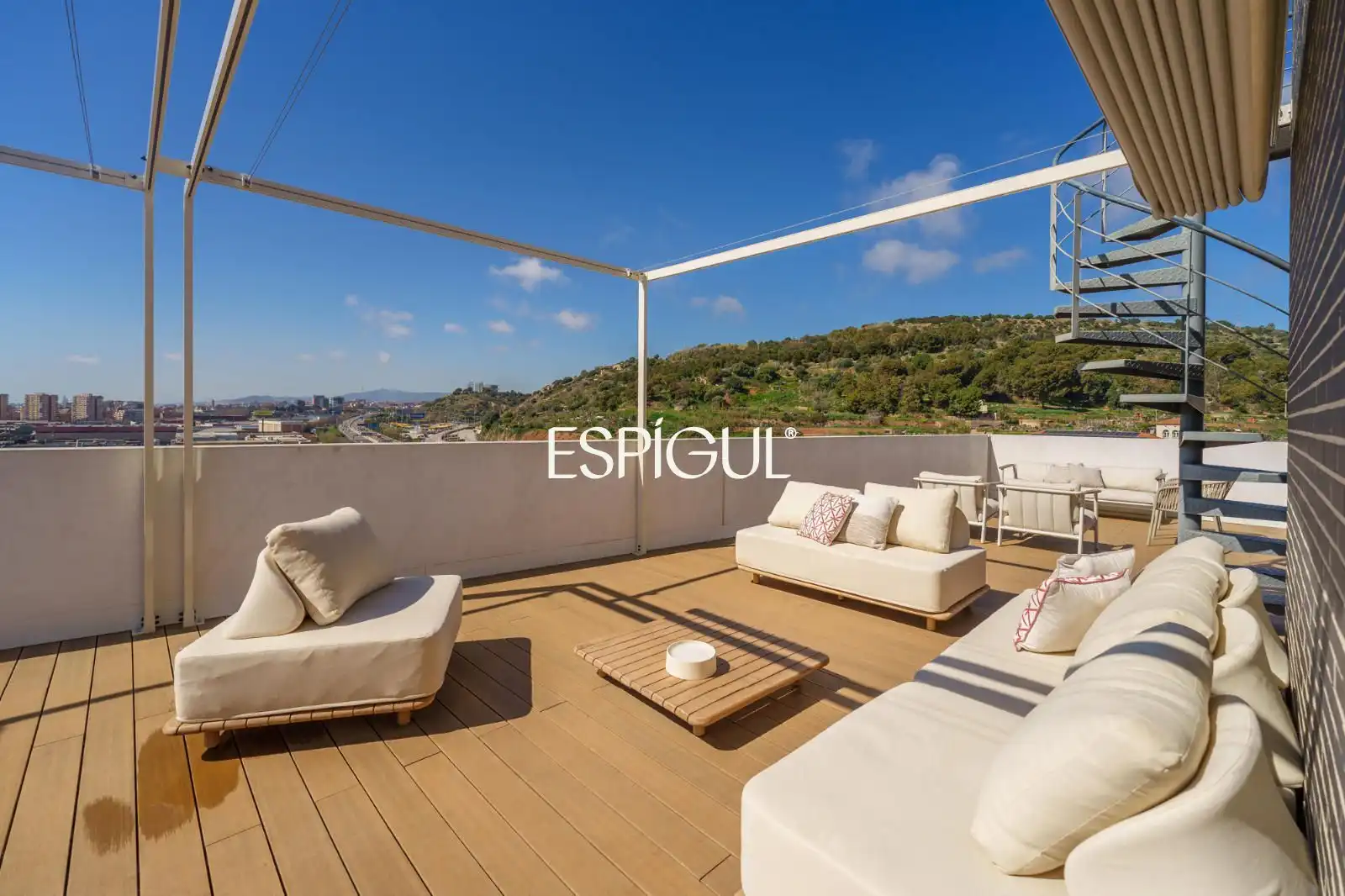 Terrace of Attic for sale in Montgat  with Air Conditioner, Heating and Parquet flooring