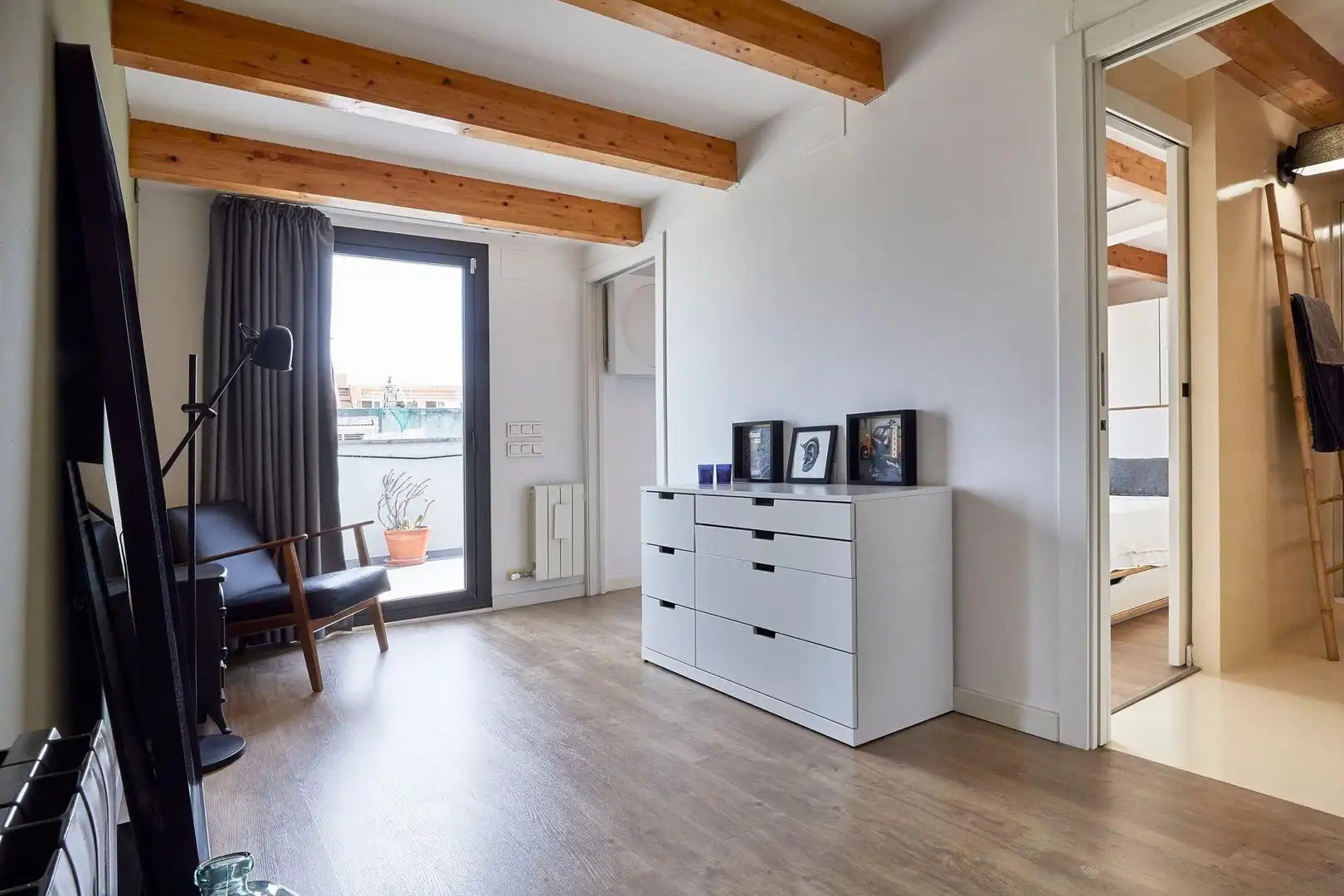 Sala d'estar de Casa o xalet en venda en Badalona amb Aire condicionat, Calefacció i Parquet