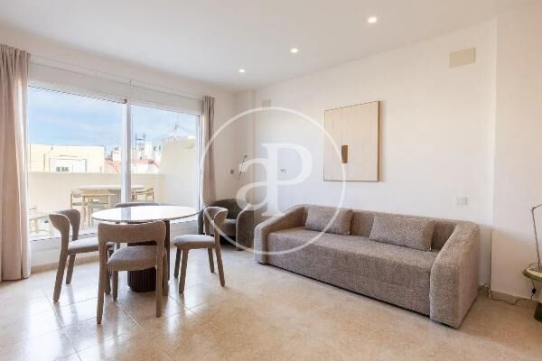 Living room of Attic to rent in  Valencia Capital  with Air Conditioner, Heating and Terrace