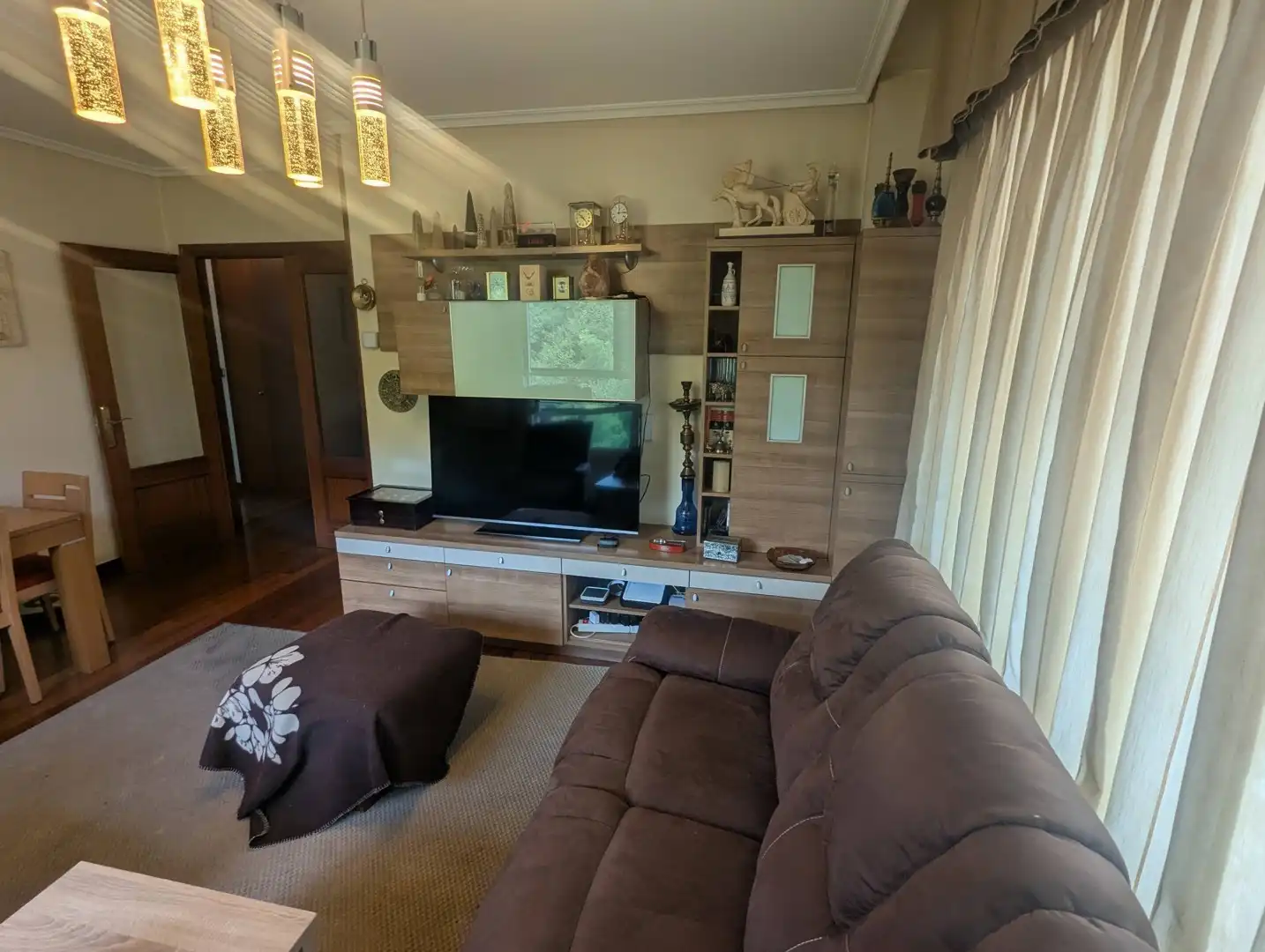 Living room of Flat for sale in Bilbao   with Storage room and Furnished