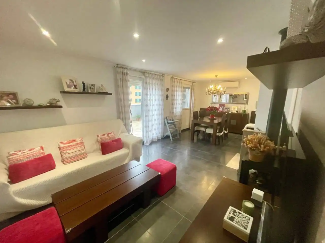 Living room of Duplexes for sale in Muro de Alcoy  with Air Conditioner, Heating and Terrace