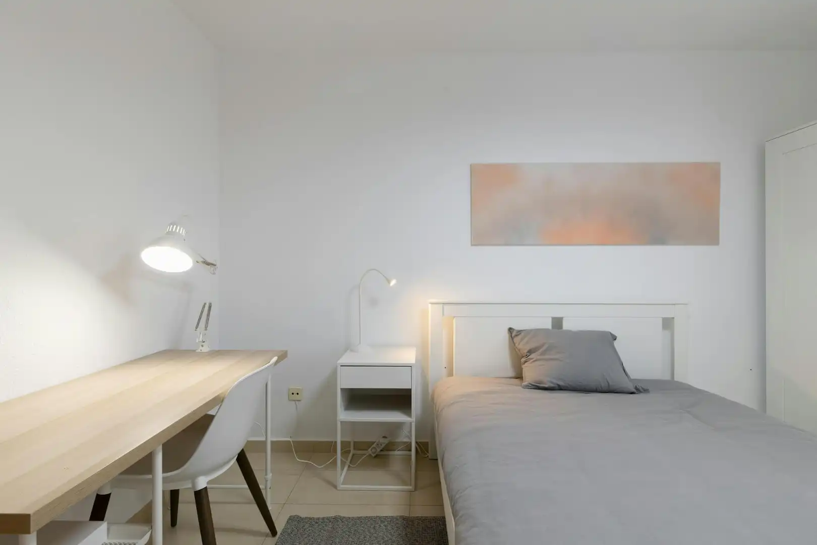 Schlafzimmer von Wohnung zur untervermieten in  Valencia Capital mit Heizung, Möbliert und Waschmaschine