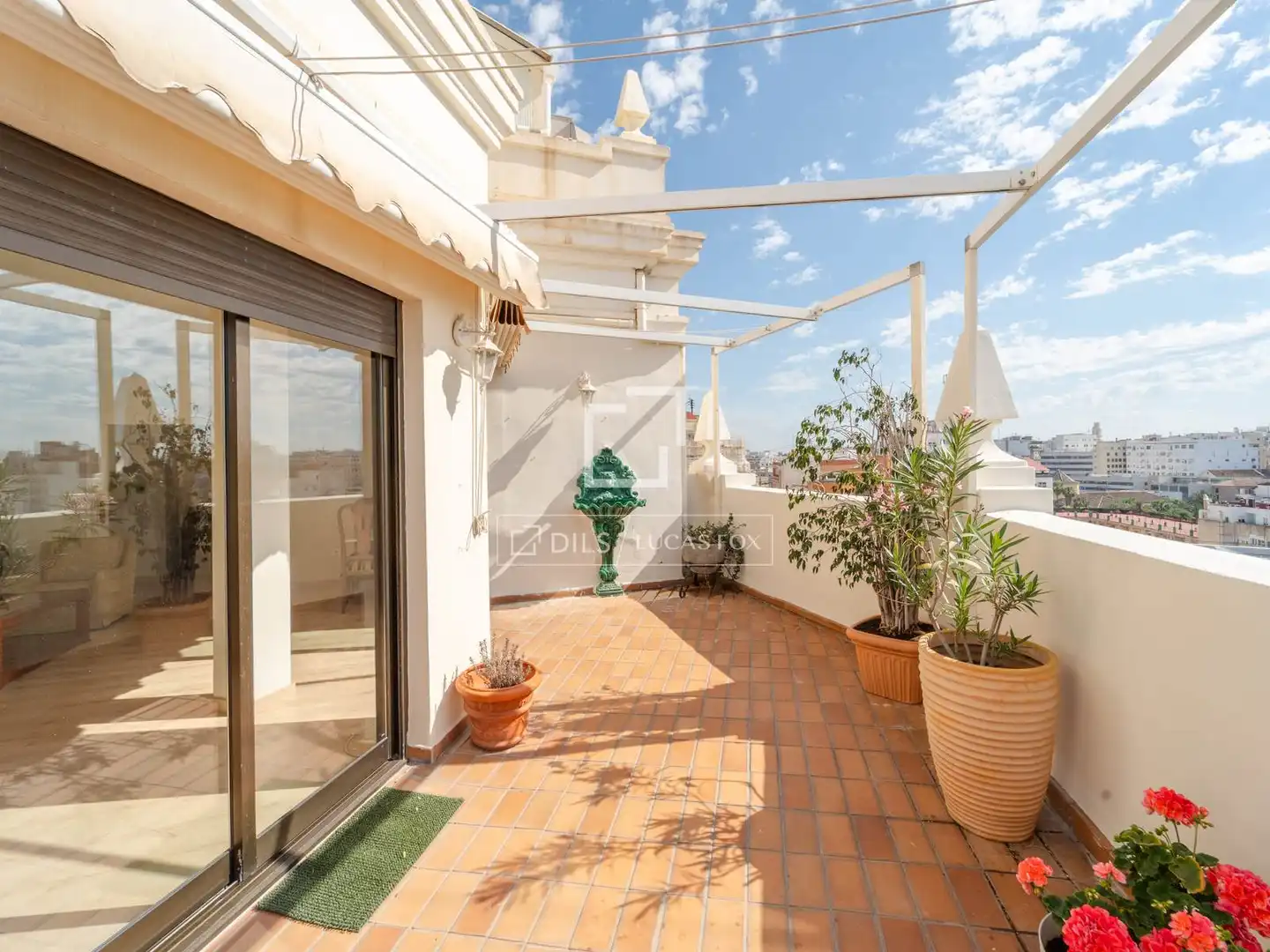 Terraza de Ático de alquiler en Valencia con Aire acondicionado, Calefacción y Terraza