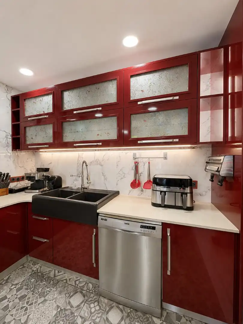 Kitchen of Flat for sale in El Prat de Llobregat  with Air Conditioner, Heating and Terrace