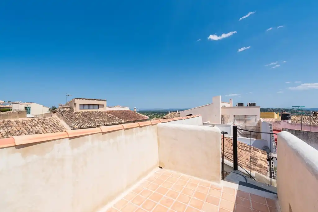 Terraza de Finca rústica en venta en Selva con Aire acondicionado, Calefacción y Jardín privado