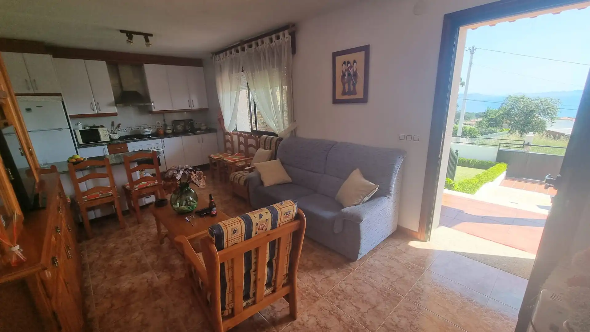 Living room of Detached homes for rent in Sanxenxo  with Private garden, Terrace and Furnished