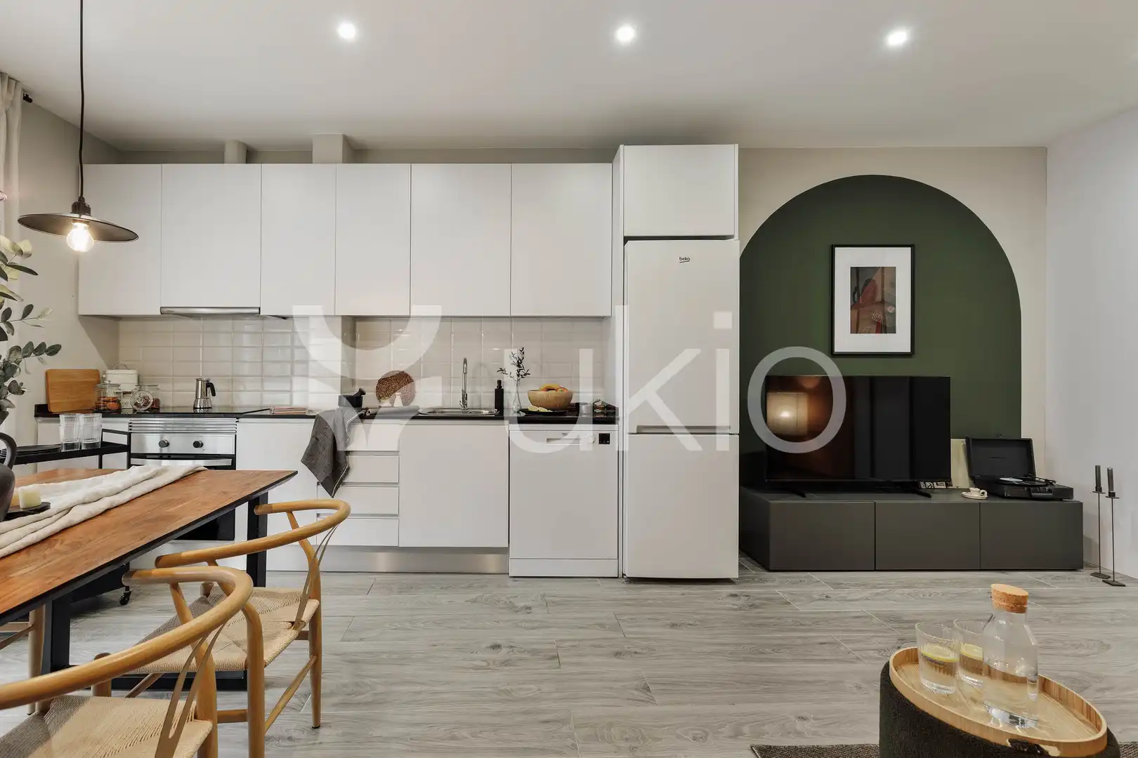 Kitchen of Apartments for rent in Barcelona  with Air Conditioner, Heating and Furnished