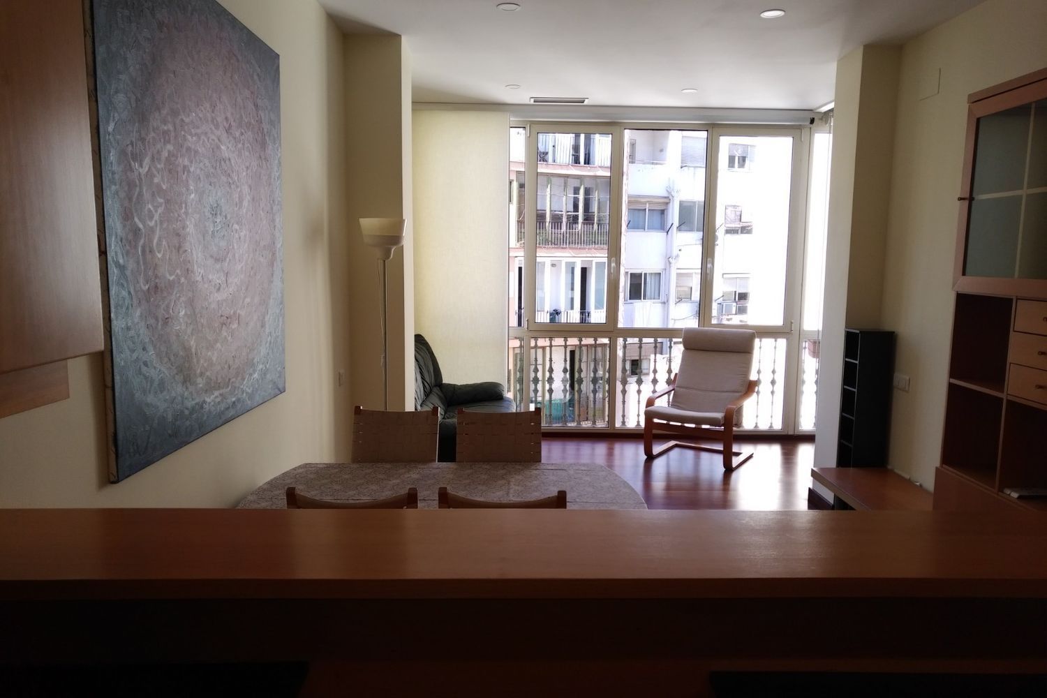 Living room of Flat to rent in  Barcelona Capital  with Air Conditioner, Heating and Furnished