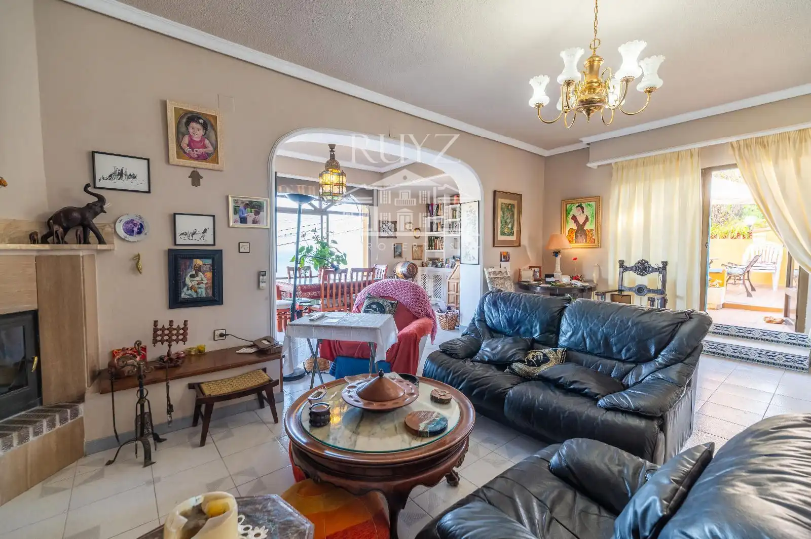 Sala de estar de Casa o chalet en venta en Salobreña con Aire acondicionado, Calefacción y Terraza