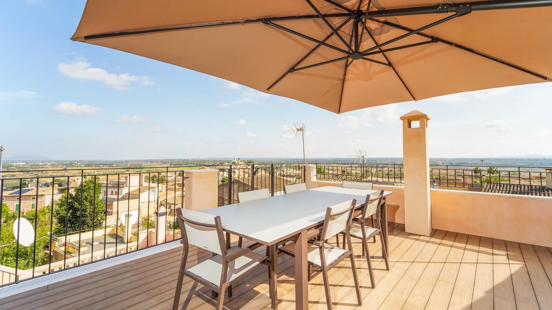 Terrassa de Casa adosada de lloguer en Santa Eugènia amb Aire condicionat, Calefacció i Jardí privat