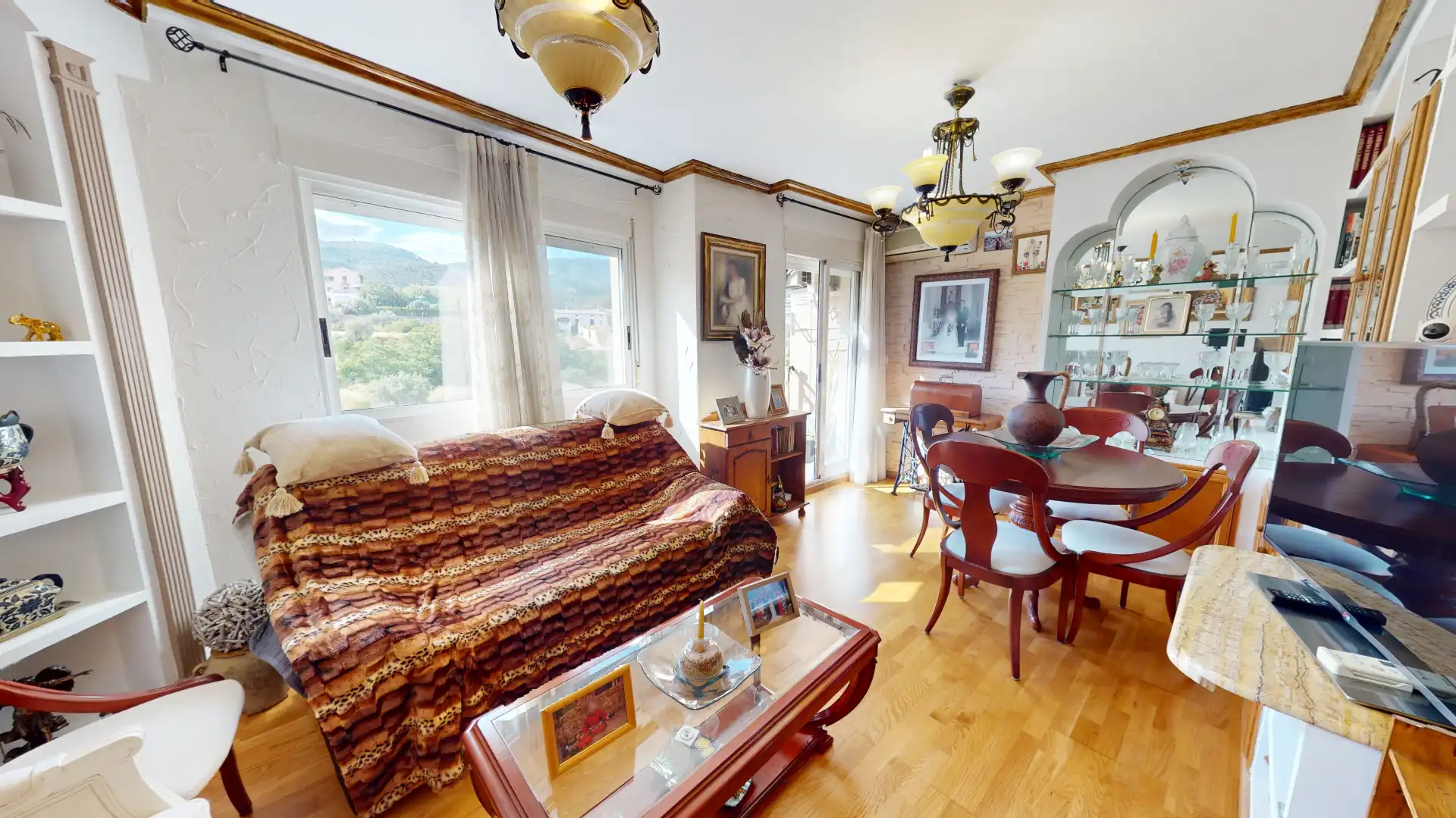 Living room of Flat for sale in Alcoy / Alcoi  with Air Conditioner, Parquet flooring and Storage room