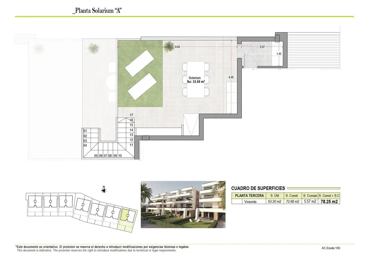 Ático en venta en Alhama de Murcia con Aire acondicionado, Terraza y Piscina