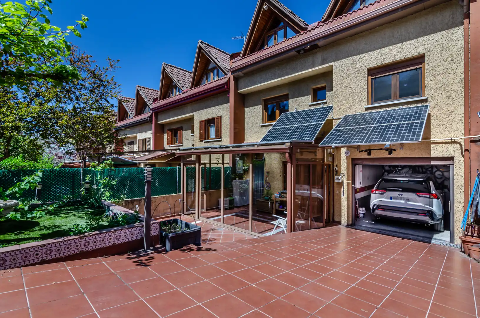 Terrace of Detached homes for sale in Collado Villalba  with Air Conditioner, Heating and Private garden
