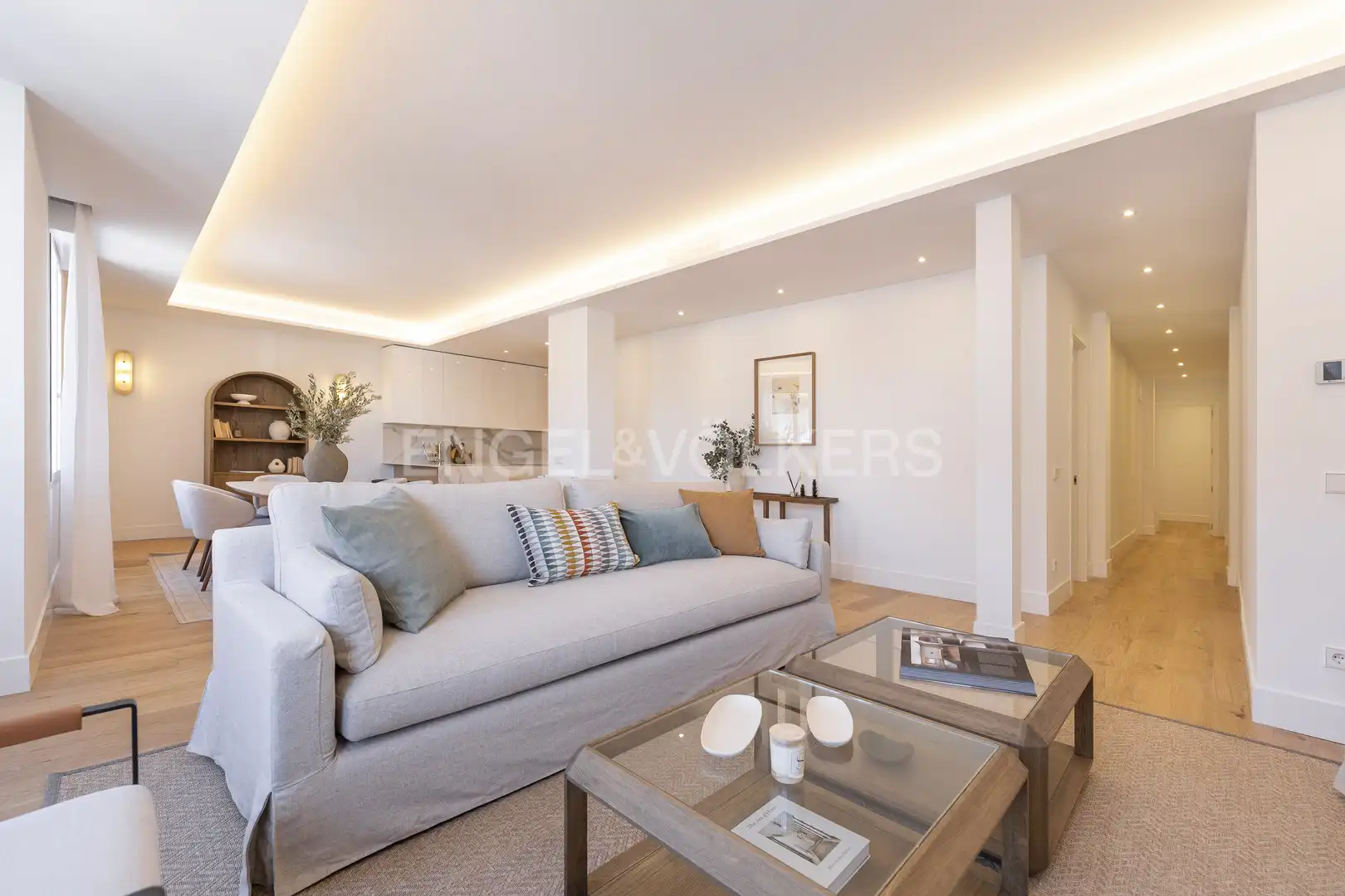 Wohnzimmer von Wohnung zur Miete in Madrid mit Klimaanlage, Heizung und Möbliert