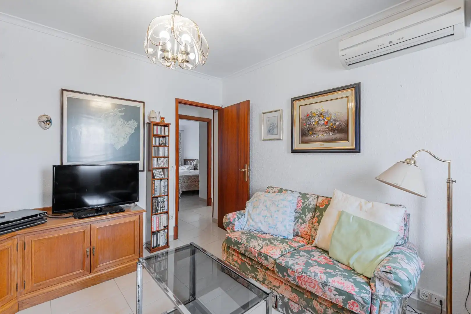 Wohnzimmer von Wohnungen zum Verkauf in  Palma de Mallorca mit Klimaanlage, Terrasse und Balkon
