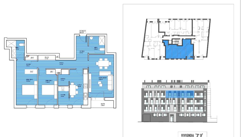 Foto 1 de Piso en venta en Rúa Montirón, San Roque - As Fontiñas, Lugo