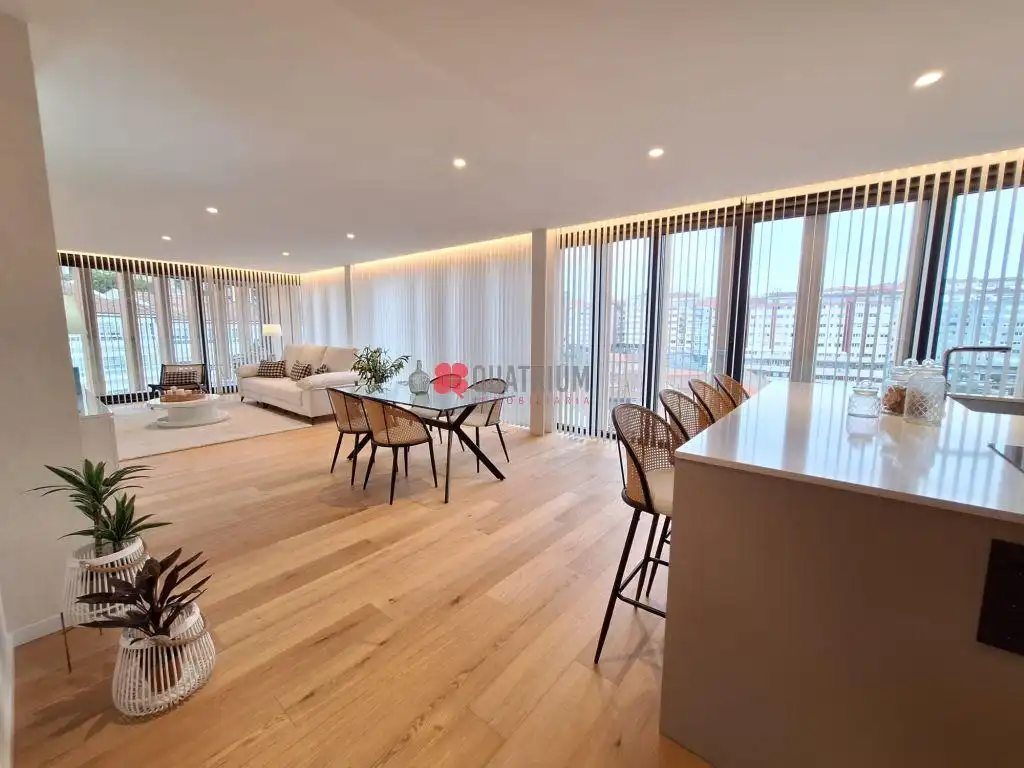 Sala de estar de Piso de alquiler en Santiago de Compostela  con Calefacción, Terraza y Amueblado