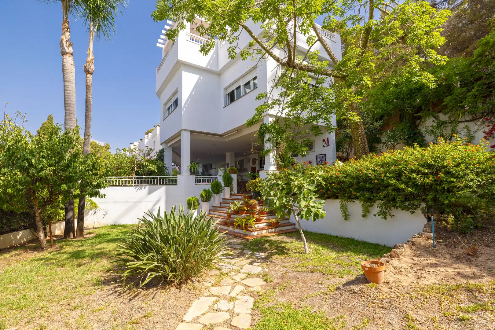Jardín de Casa adosada en venta en Málaga con Aire acondicionado, Calefacción y Jardín privado