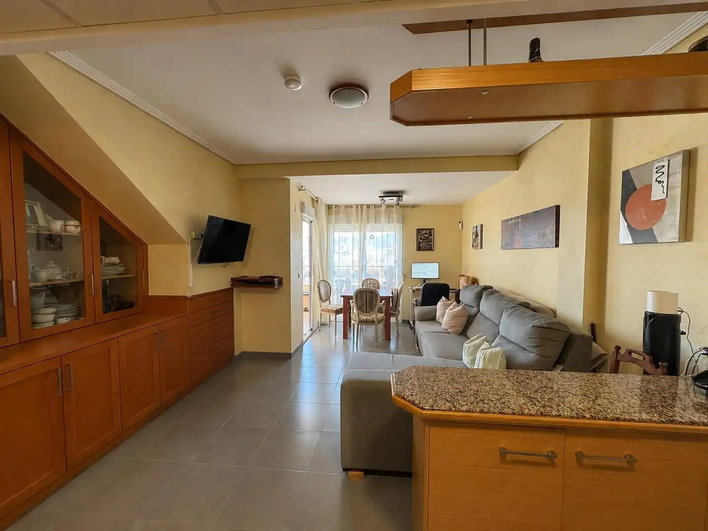 Sala d'estar de Àtic en venda en Ondara