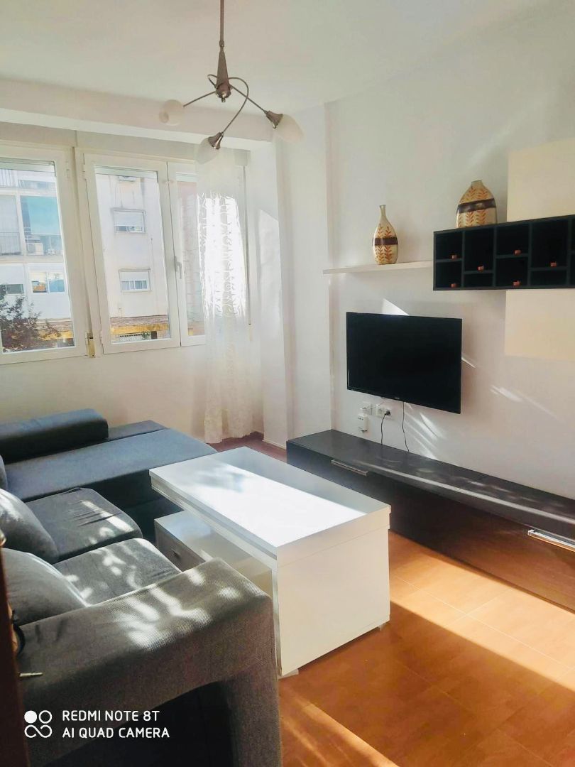 Living room of Flat to rent in  Granada Capital  with Furnished, Washing machine and Microwave