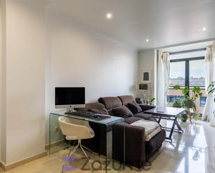 Living room of Flat to rent in  Madrid Capital  with Air Conditioner, Heating and Private garden