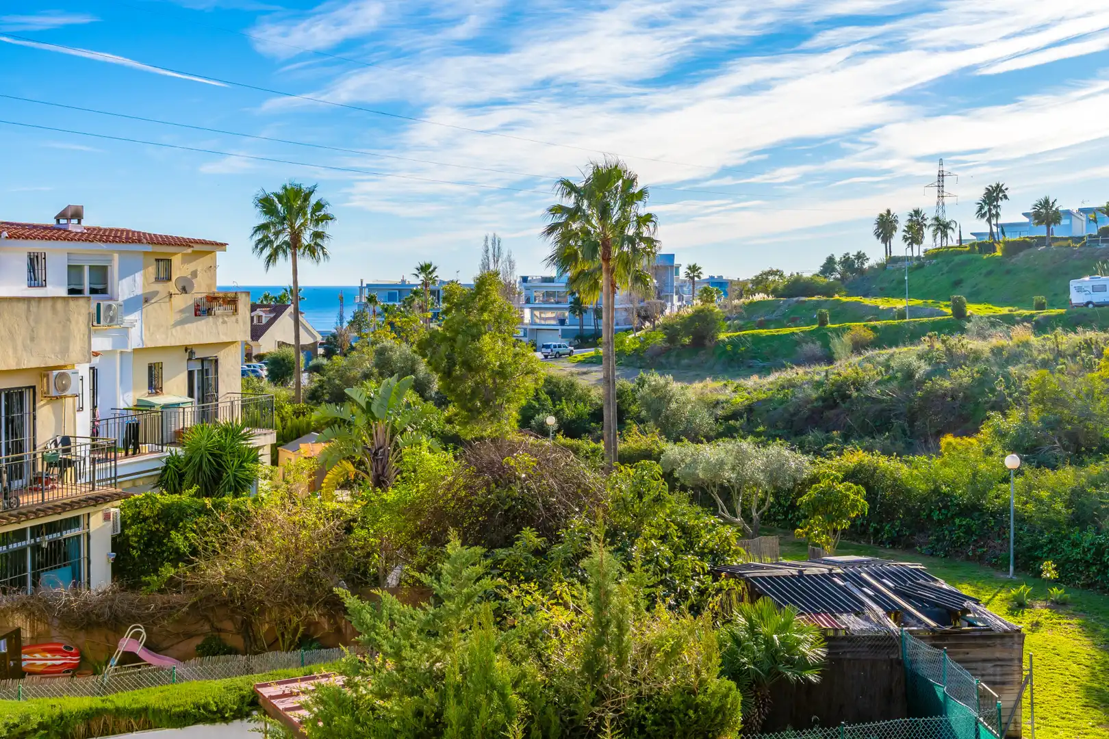Exterior view of Detached homes for sale in Benalmádena  with Air Conditioner, Private garden and Terrace