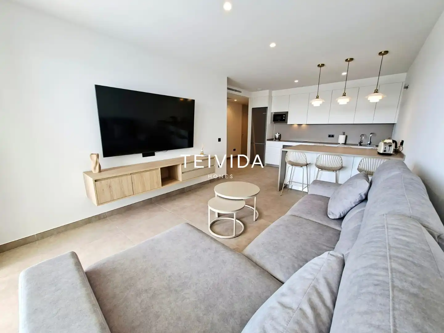 Sala de estar de Piso de alquiler en Adeje con Terraza, Piscina y Amueblado