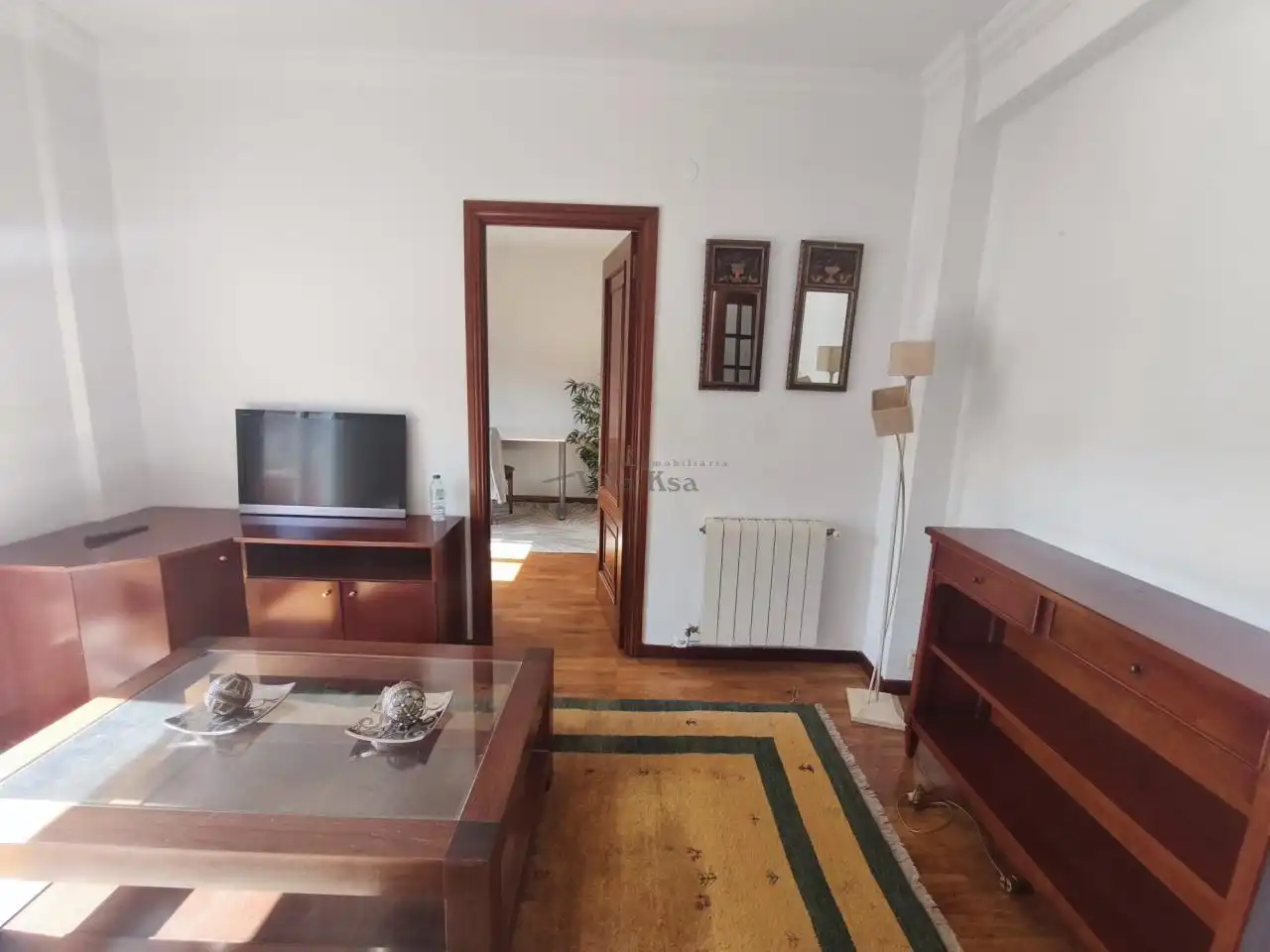 Sala de estar de Piso de alquiler en Ourense Capital  con Calefacción, Parquet y Amueblado