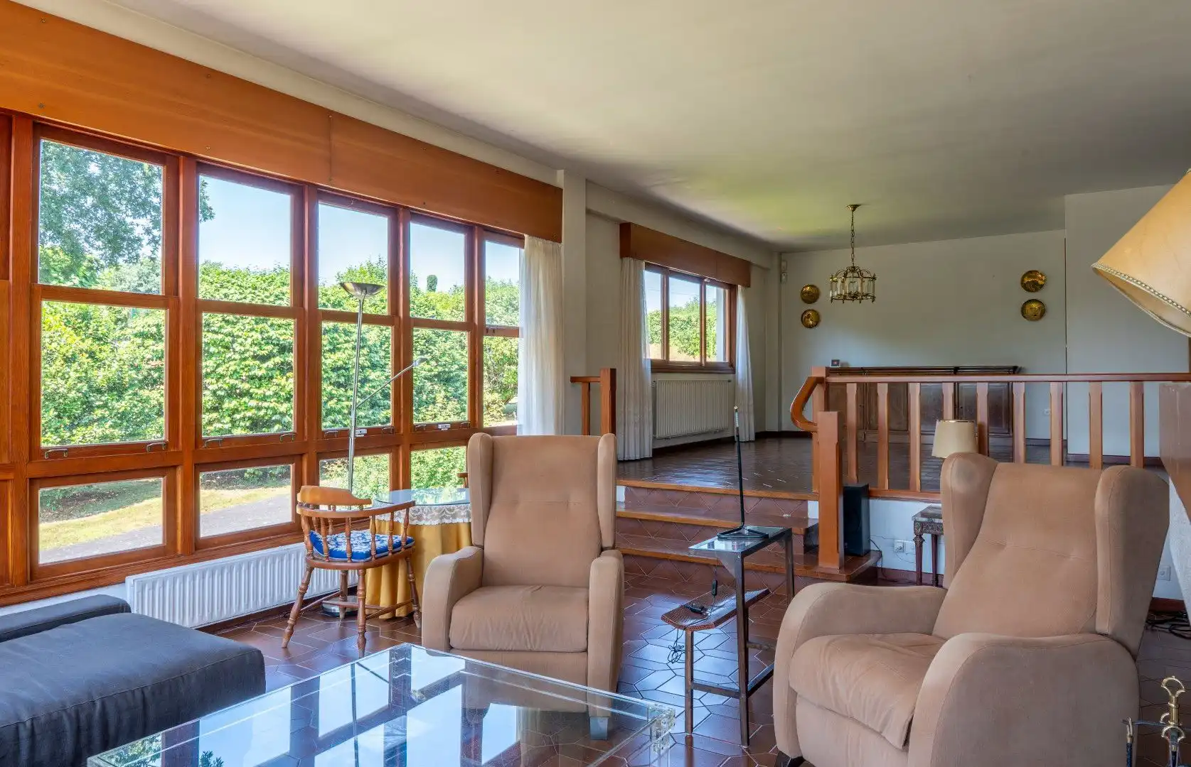 Sala d'estar de Casa o xalet en venda en Bergondo amb Calefacció, Jardí privat i Terrassa