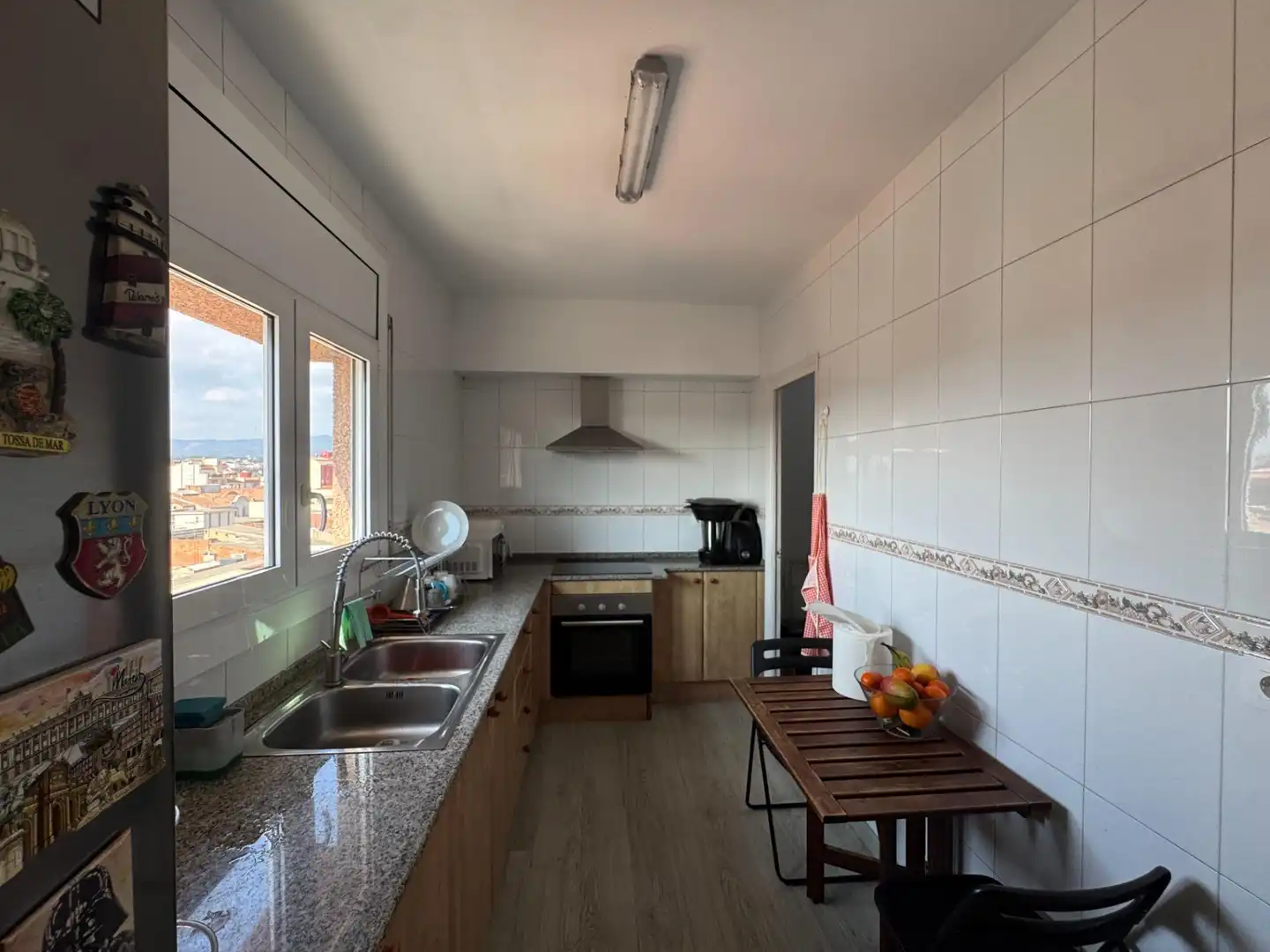 Küche von Wohnung zum Verkauf in Granollers mit Parkett, Terrasse und Abstellraum