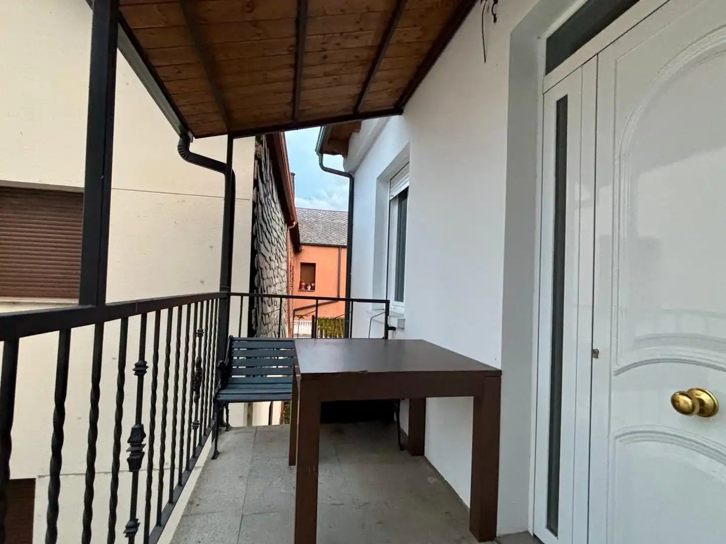 Terraza de Apartamento de alquiler en Castropodame con Terraza y Amueblado