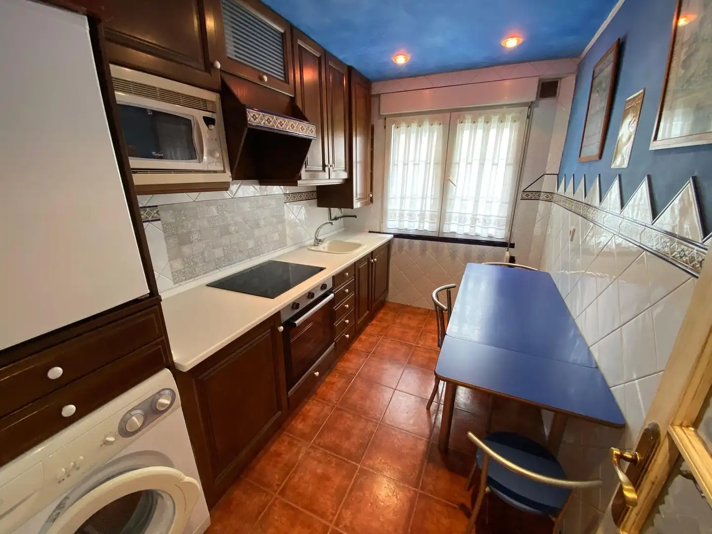 Kitchen of Flat for rent in Nava  with Heating and Swimming Pool