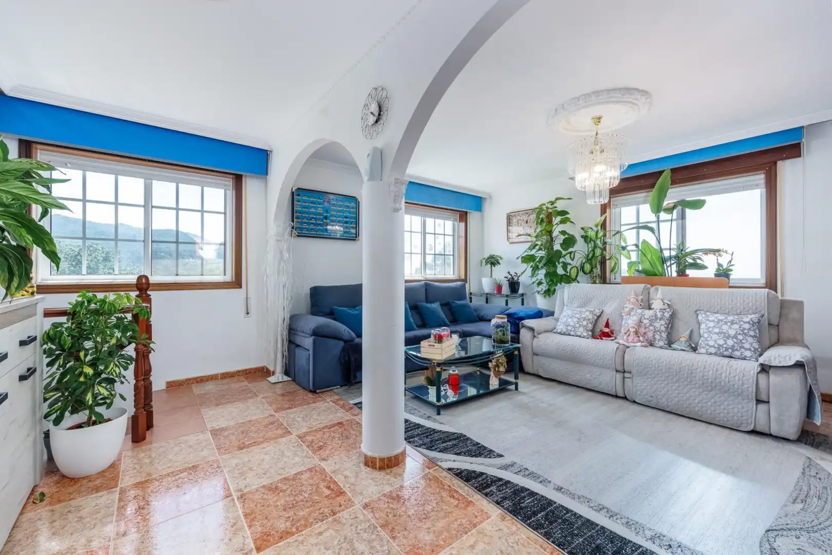 Living room of Houses for sale in Vigo   with Heating, Private garden and Terrace