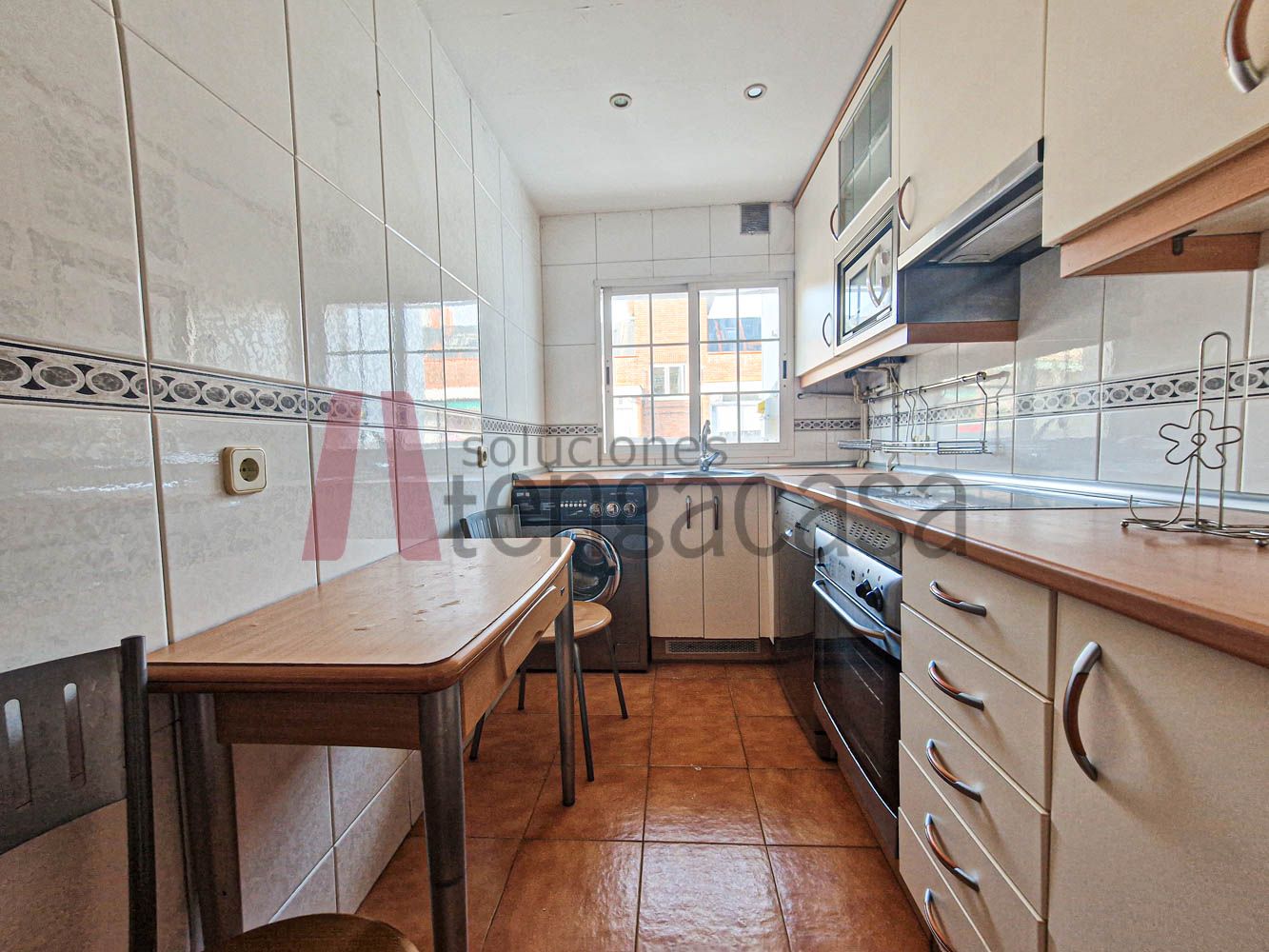 Kitchen of Flat for sale in  Madrid Capital  with Air Conditioner, Heating and Parquet flooring