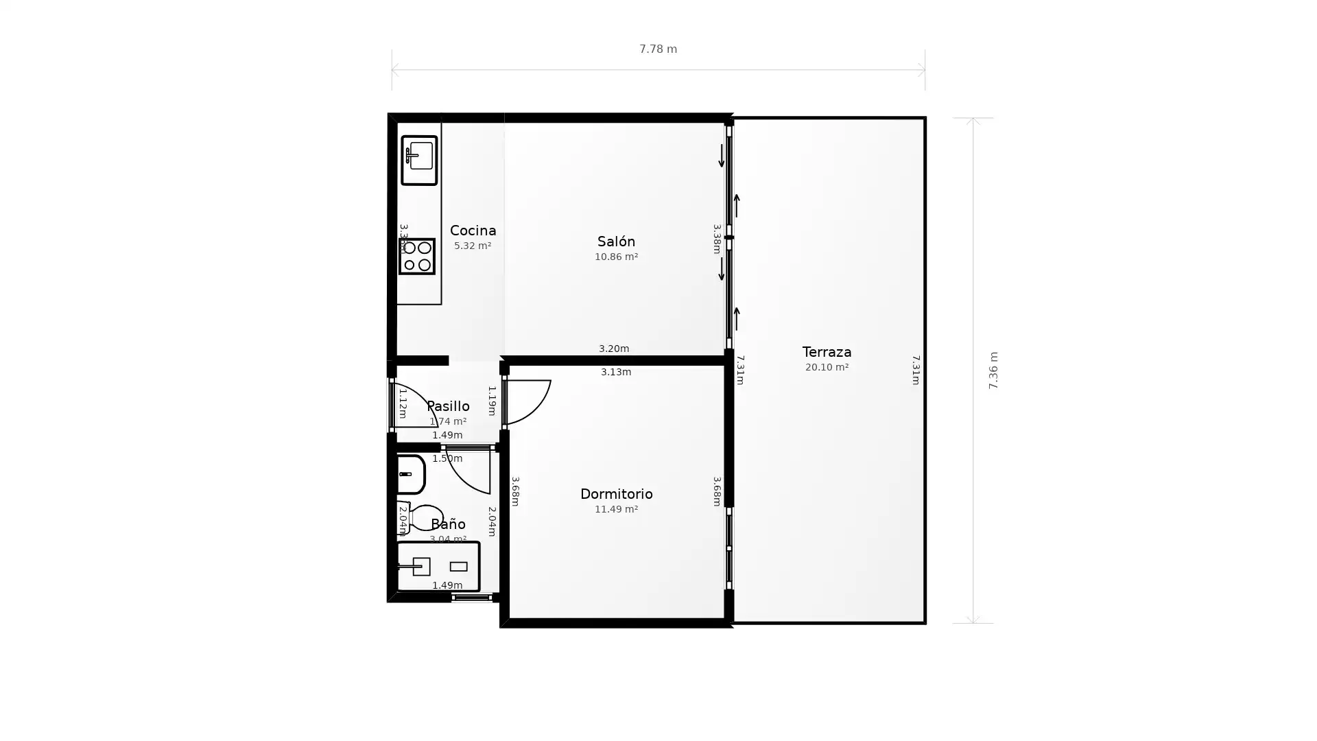 Piso en venta en Peñíscola / Peníscola con Aire acondicionado y Terraza