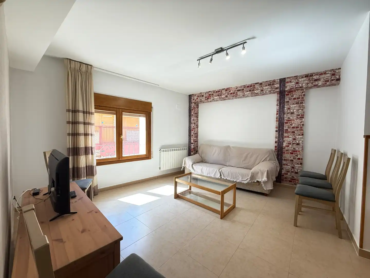 Living room of Duplexes for sale in Caspe  with Air Conditioner, Heating and Terrace