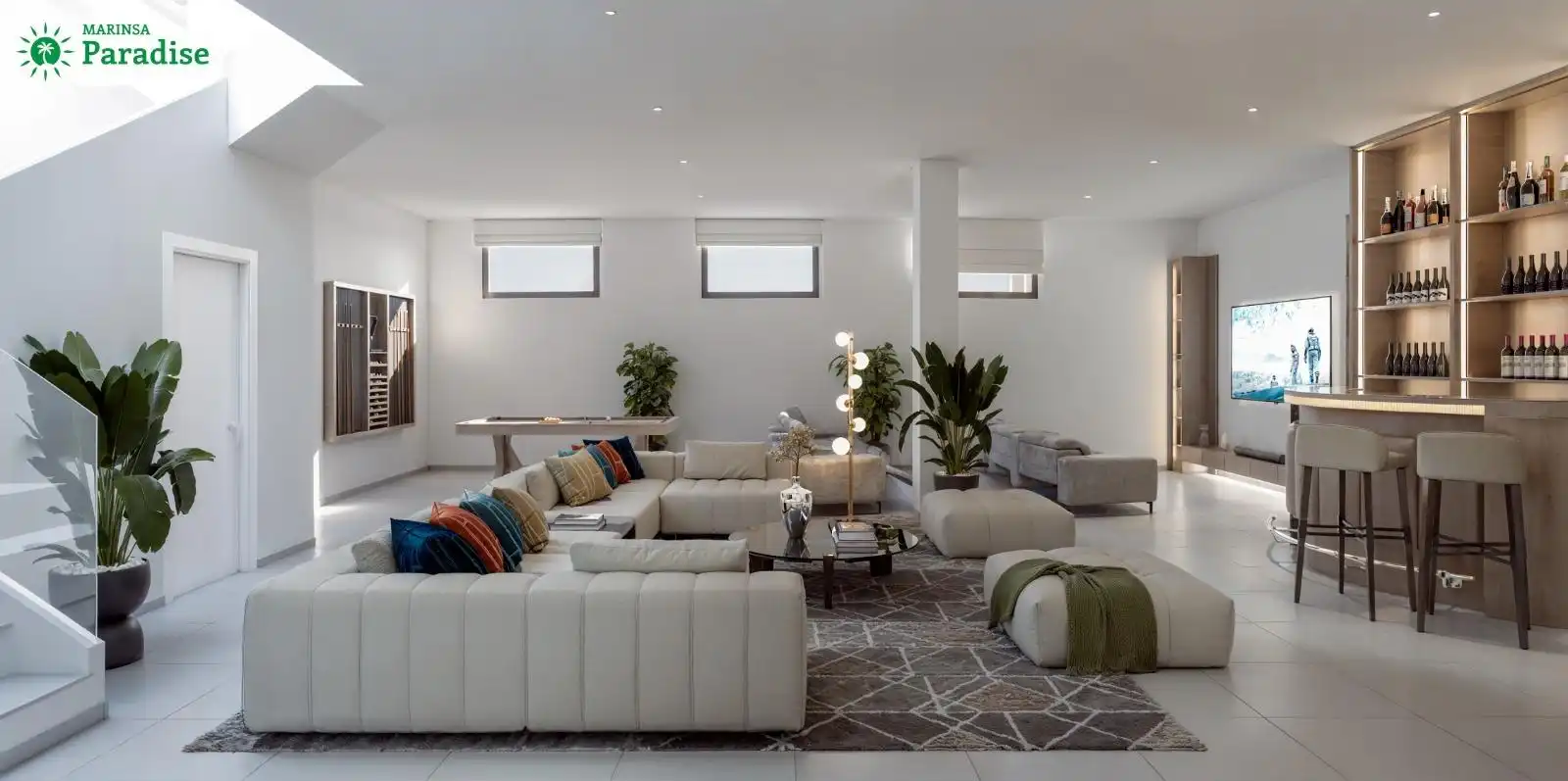 Sala de estar de Casa adosada en venta en Nerja