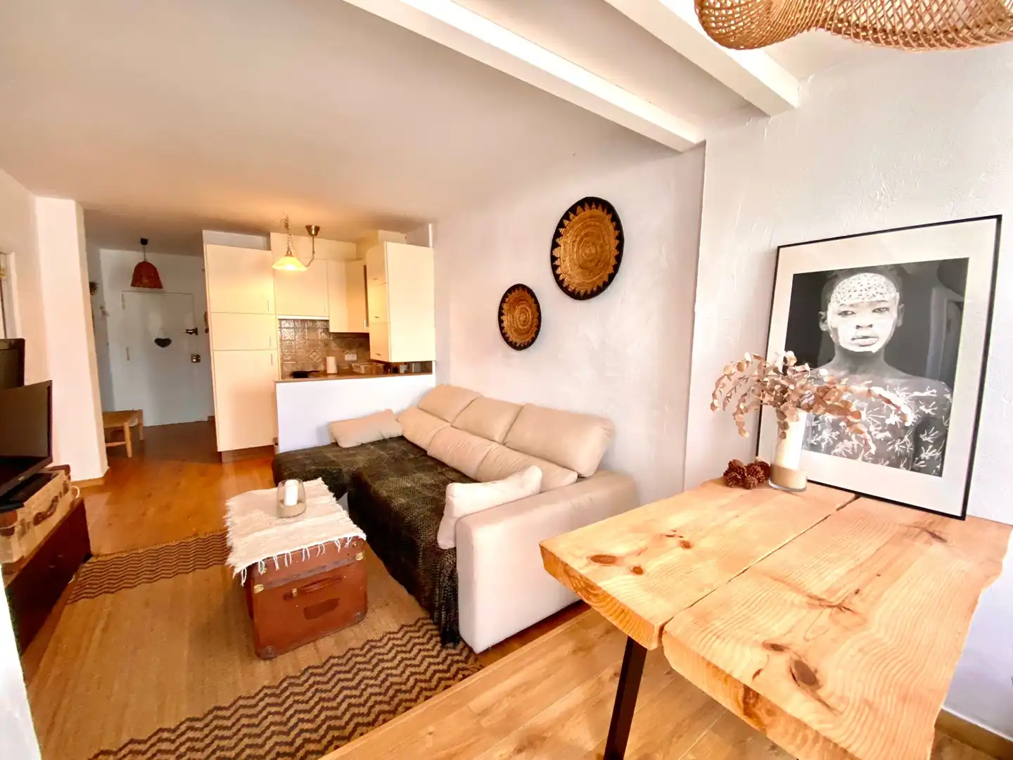 Wohnzimmer von Wohnungen zur Miete in Tarifa mit Terrasse, Möbliert und Haustiere erlaubt