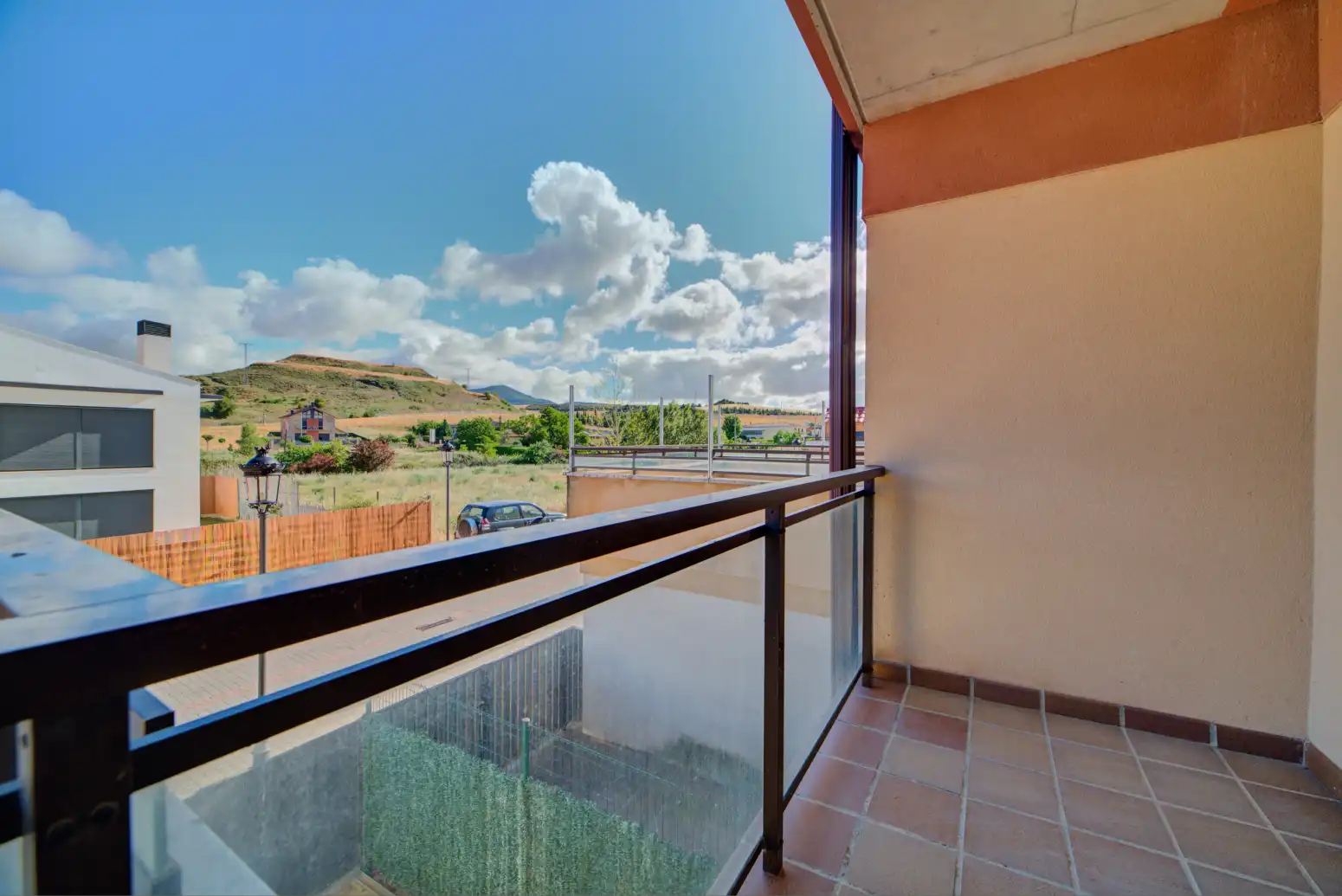 Balcony of Attic for sale in Enériz / Eneritz  with Heating, Private garden and Parquet flooring