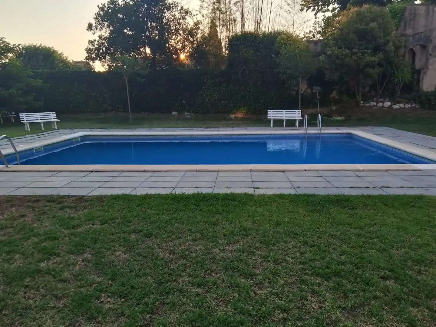 Swimming pool of Ground floor for sale in Santa Coloma de Farners  with Air Conditioner, Heating and Terrace