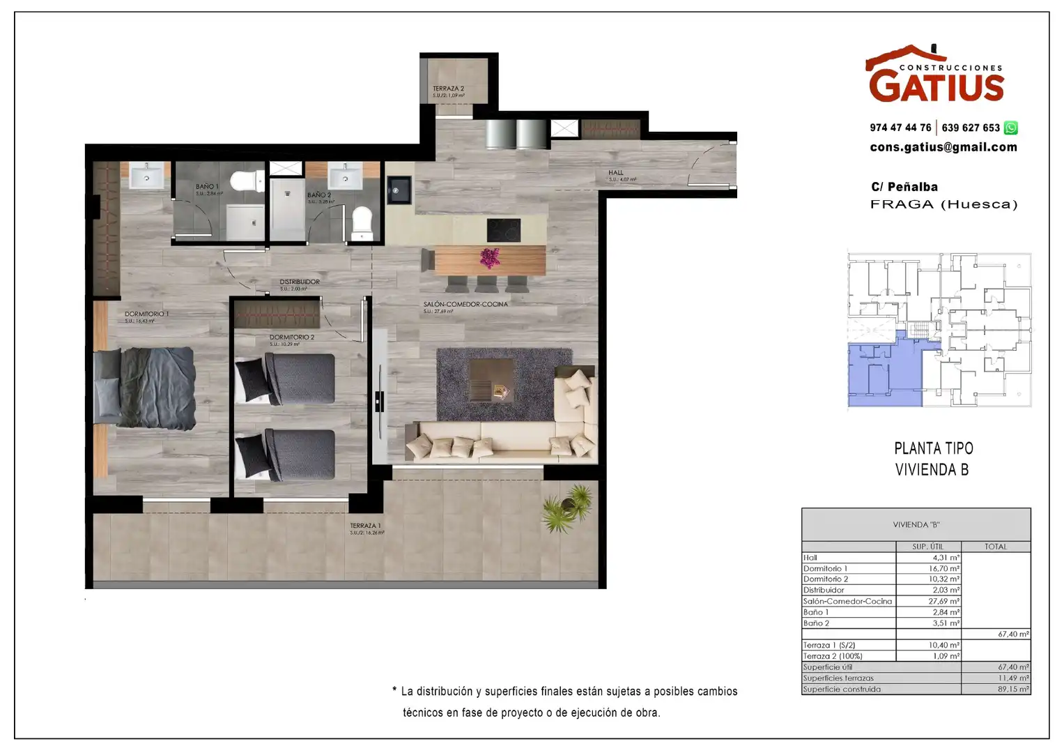 Apartament amb ascensor en venda a Camino I