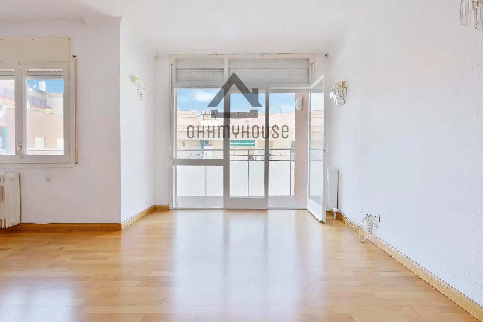 Sala d'estar de Apartament en venda en Barcelona amb Calefacció, Parquet i Terrassa