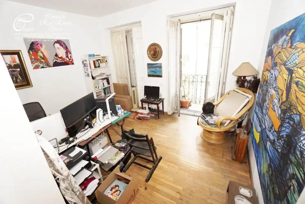 Living room of Flat for sale in Madrid  with Terrace and Balcony