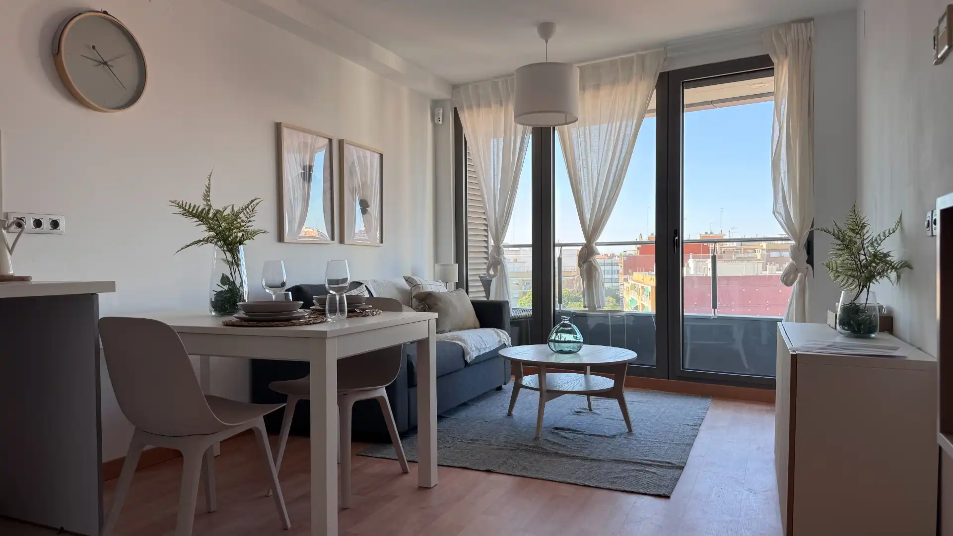 Sala de estar de Piso en venta en Mislata con Aire acondicionado, Parquet y Horno